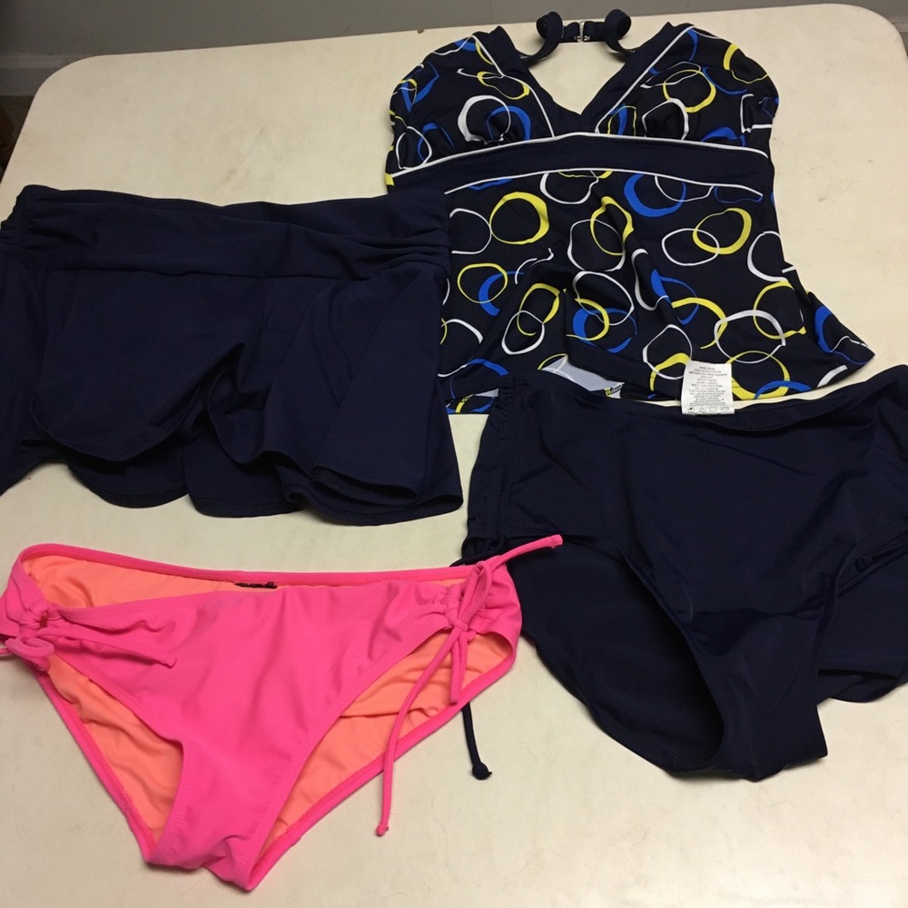 Swim suit lot size 12 Caribbean joe lands end